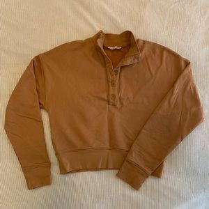 SOLD The Reformation Burnt Orange Cropped Marla Sweatshirt Womens XS